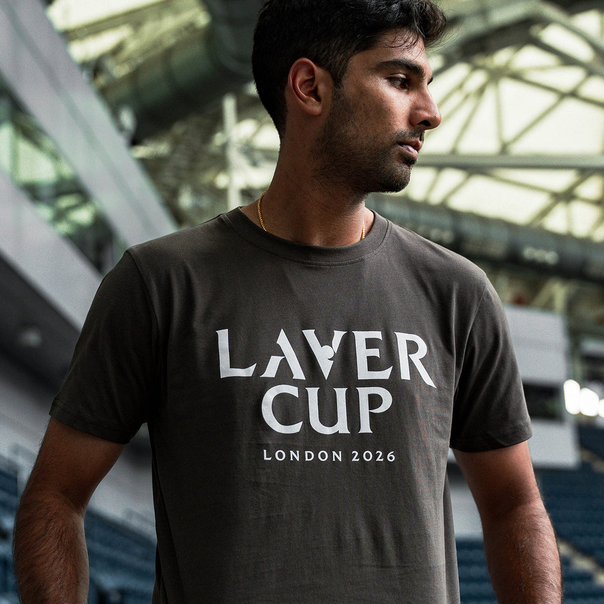 Laver Cup London 26 Tee (Dark Gray)
